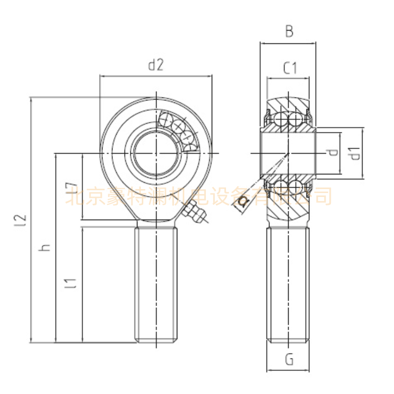 BRM08-00-501 BRM08-00-502德国durbal杆端关节轴承尺寸参数