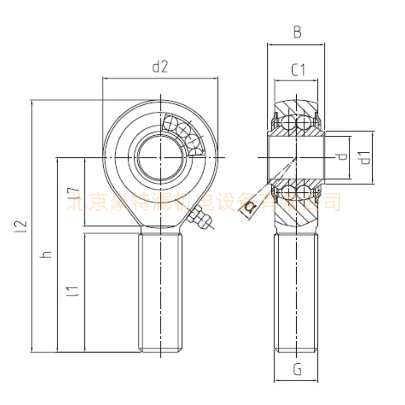 BRM06-00-501 BRM06-00-502德国durbal杆端关节轴承尺寸参数